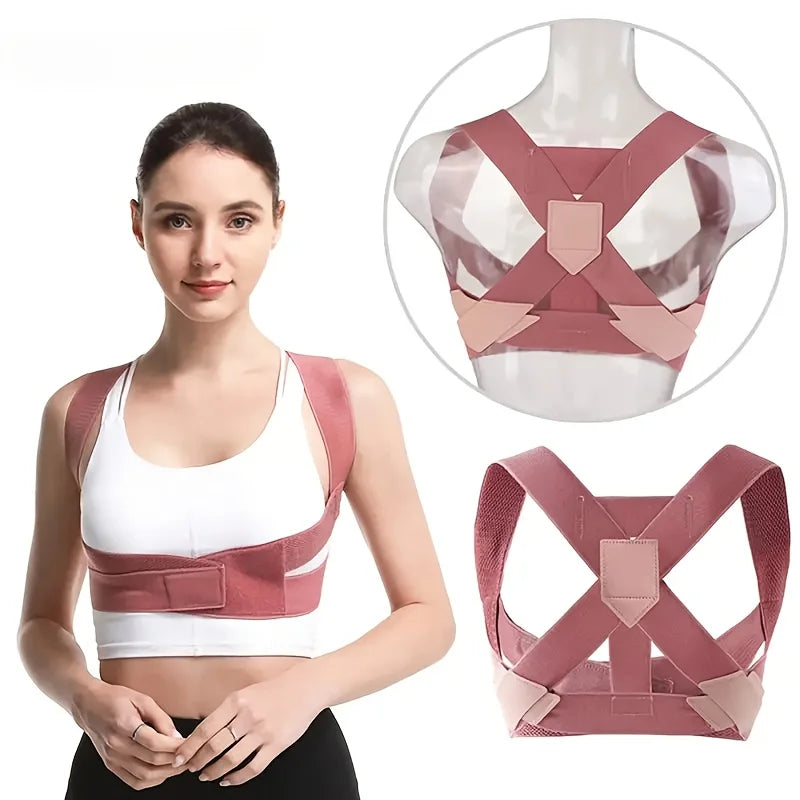 Invisible Hunchback Corrector – Elastic Open Shoulder Lumbar Spine Straightening Belt for Men & Women