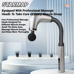 Percussion Massage Gun – 4 Heads Deep Tissue Relief