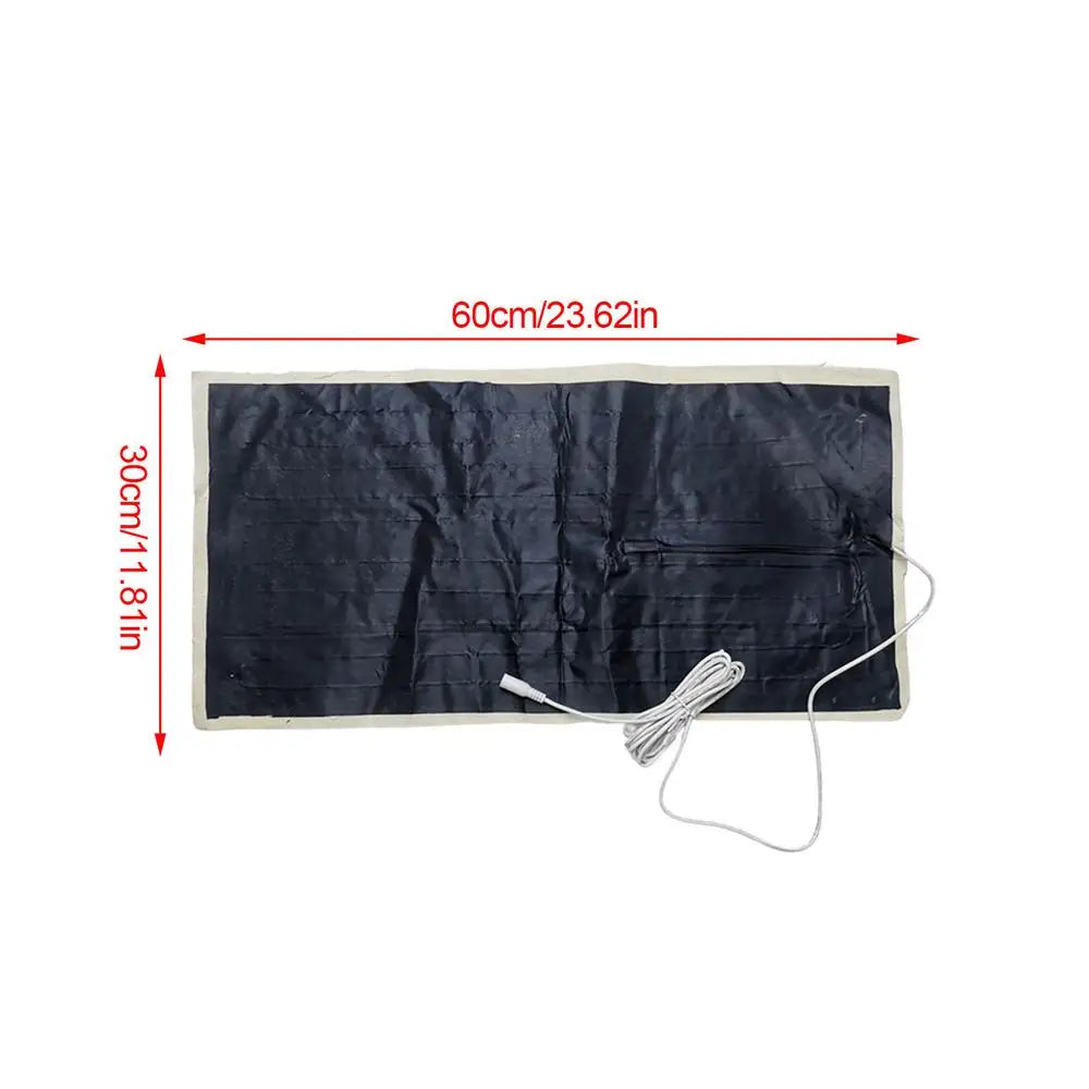 Large Electric Heating Pad 30x60CM – 30W Camping Back Pain Relief Heat Therapy Heated Blanket