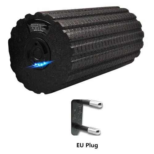 Electric Vibrating Foam Roller – 4/5-Speed USB Rechargeable Deep Tissue Muscle Relaxation for Yoga & Gym