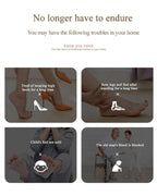 EMS TENS Foot Massager Electric Stimulator for Circulation Feet Legs Heating Pulse Muscle Massage Device