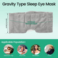 Weighted Eye Mask – Soft Breathable Blackout Sleep Mask with Adjustable Strap & Removable Weighted Cover