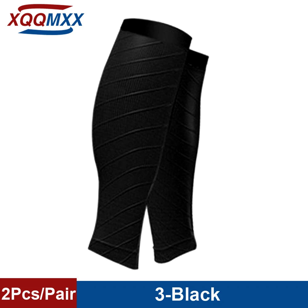 1Pair Sport Compression Calf Sleeves for Men & Women (20-30mmhg) - Footless Compression Socks for Shin Splints Running Cycling