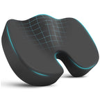 HEALTENCE Memory Foam Coccyx Seat Cushion – U-Shaped Ergonomic Support