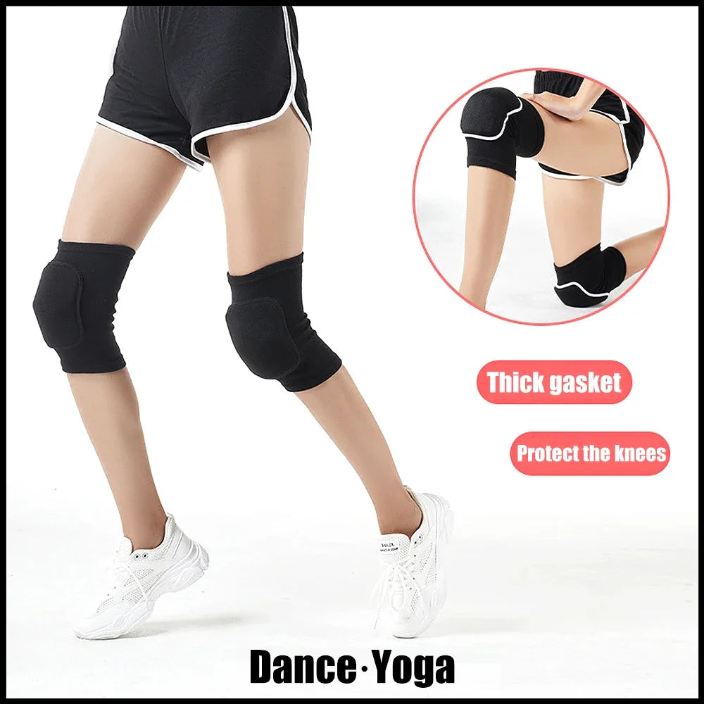 Sports Knee Pads for MPadded Sports Knee Pads – Elastic Compression Knee Cushion for Dance, Volleyball & Yogaen, Women & Kids – Protective Knee Brace for Dance, Yoga, Volleyball, Football, Running & Tennis