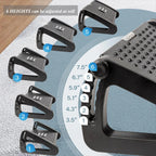 Foot Rest for Under Desk Adjustable Foot Rest Ergonomic Foot Stool Massage for Pressure Relief Portable Footstool Leg Rest Desk