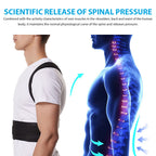 Back Brace Posture Corrector – Adjustable Lumbar Support Belt & Shoulder Posture Support for Scoliosis