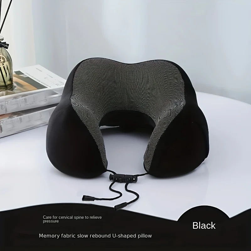 1pc Slow Rebound Travel Pillow,U-shaped Headrest Neck SupportPillow,Nap Pillow Travel Airplane Pillow For Office travel Airplane