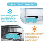 Ankle/Sports Foot Ice Pack - Hot & Cold Gel Pack with Adjustable Stand for Myofascial & Feet - Microwaveable, Freezable & Reusab