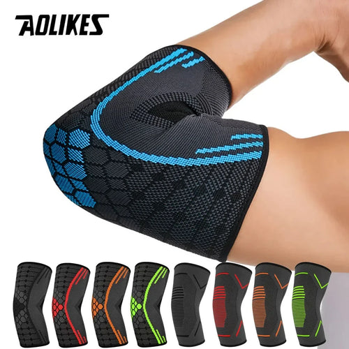 AOLIKES Elbow Compression Sleeve – Tennis Elbow Brace for Tendonitis, Golfer’s Elbow & Arm Support