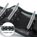 1PCS Lower Back Brace for Pain Relief – Adjustable Lumbar Support Belt for Sciatica- Breathable & Stabilizing with 4 Steel Stays