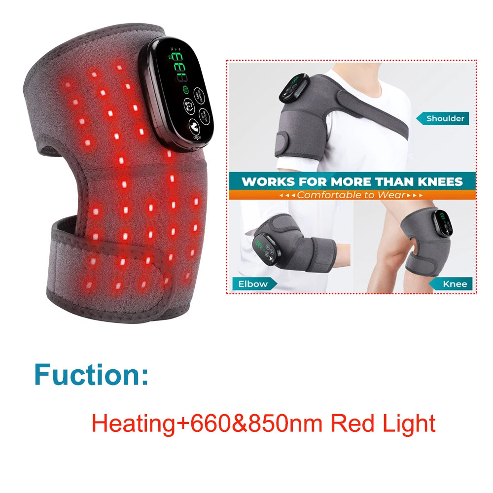 Electric Knee Pad Massager – Fast Heating Vibration with 5000mAh Battery for Knee, Shoulder & Elbow Joint Relief