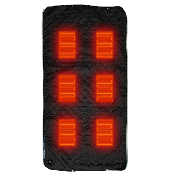 Electric Heating Blanket – 3-Level Adjustable Sleeping Mat with 6 Heating Zones for Indoor & Outdoor Use