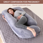 G-Shape Full Body Pregnancy Pillow with Removable Cover