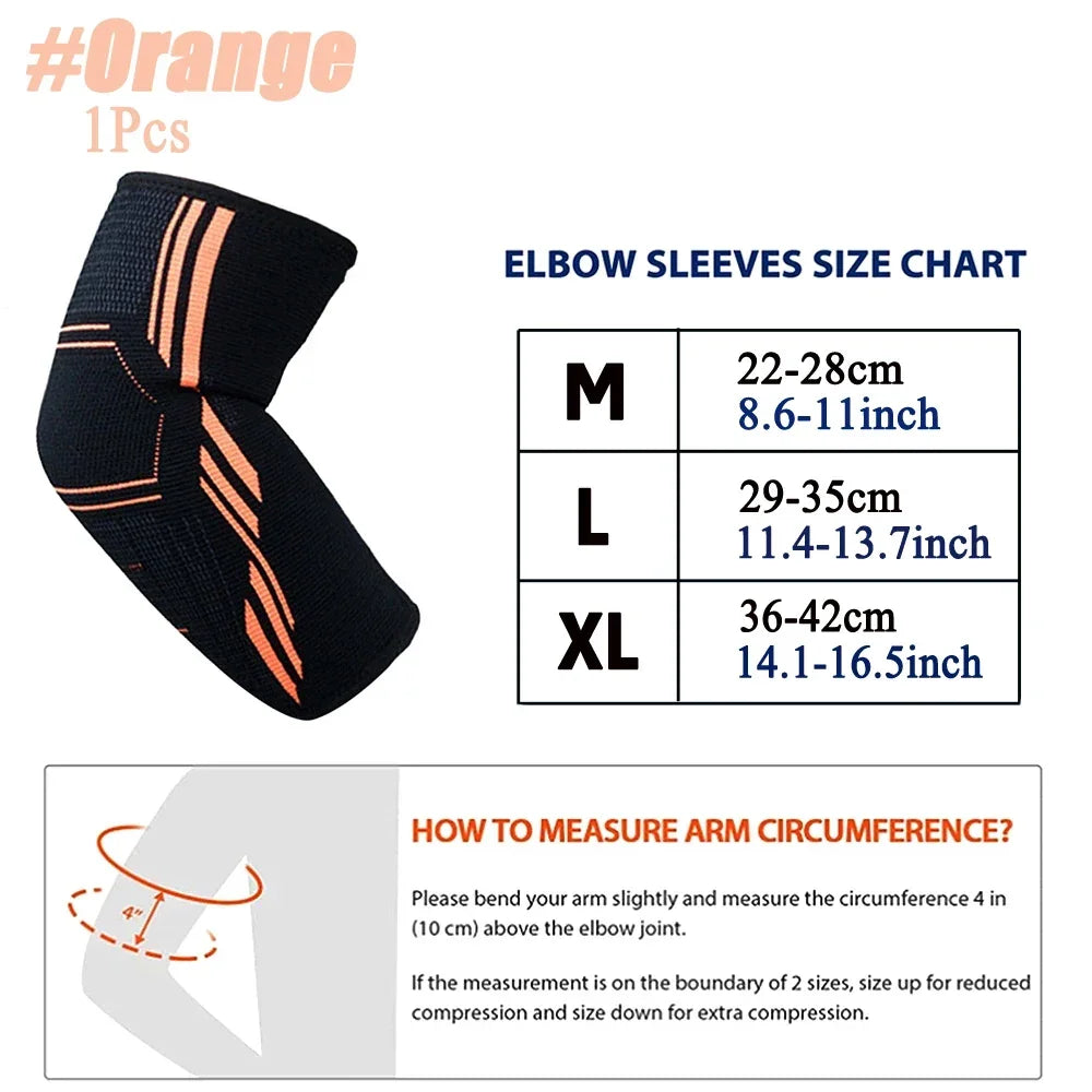 Elastic Elbow Support Pad – Sweat-Absorbing Arm Sleeve Brace for Gym, Basketball, Volleyball & Tennis