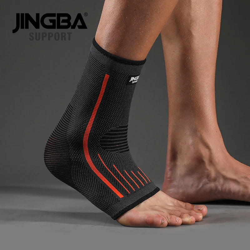 JINGBA 3D Compression Nylon Ankle Protector – Football & Basketball Ankle Brace Support Strap Belt