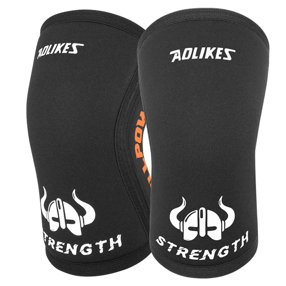 AOLIKES Elbow Sleeves (Pair),Support for Weightlifting,Powerlifting,Squat,Basketball and Tennis,7mm Neoprene Compression Brace