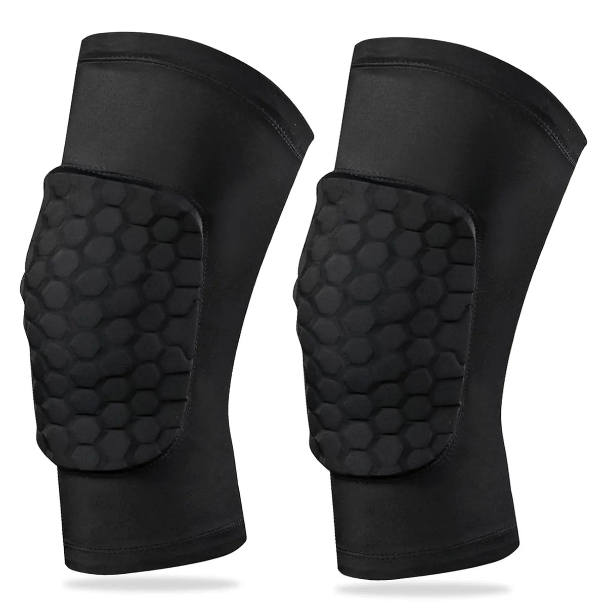 Honeycomb Compression Knee Pads – Shock-Absorbing Sports Sleeve for Basketball & Volleyball