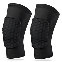 Honeycomb Compression Knee Pads – Shock-Absorbing Sports Sleeve for Basketball & Volleyball