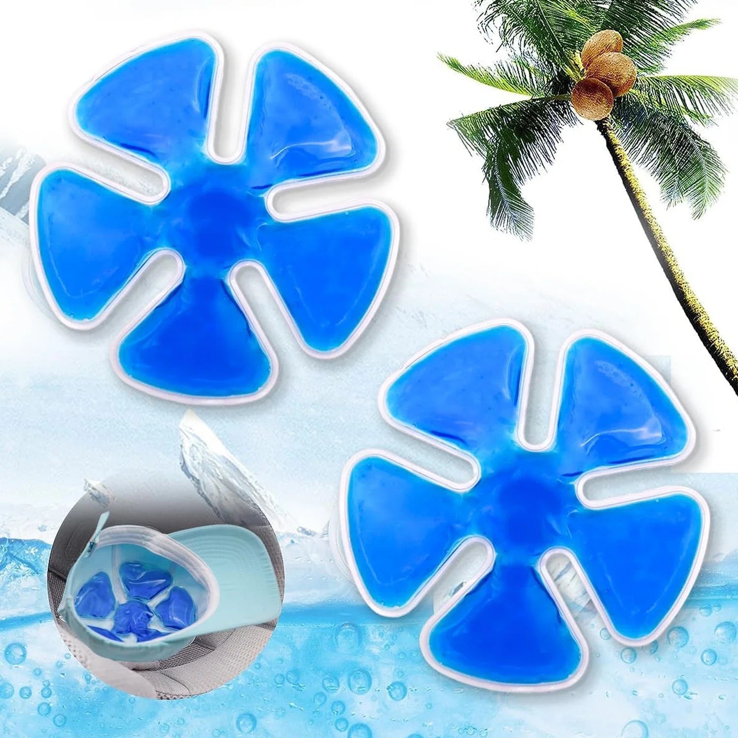 Ice Pack for Hard Hat & Helmet – Gel Cooling Pack for Headache, Fever & Migraine Relief