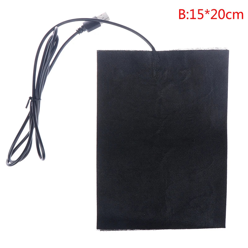 USB Carbon Fiber Heating Pad – Fast-Heating Infrared Body Warmer Electric Winter Heat Mat in 7 Sizes
