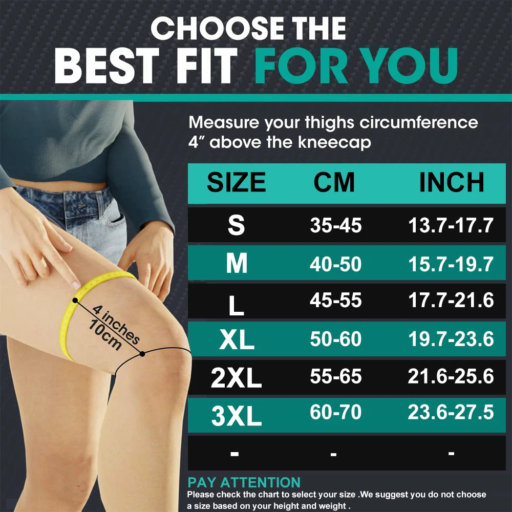 Full-Length Compression Leg Sleeve – Knee & Calf Support for Pain Relief & Sport Workouts (Men & Women)