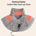 HEALTENCE Electric Heating Shoulder & Neck Pad – 3-Gear Thermal Vibration Massager