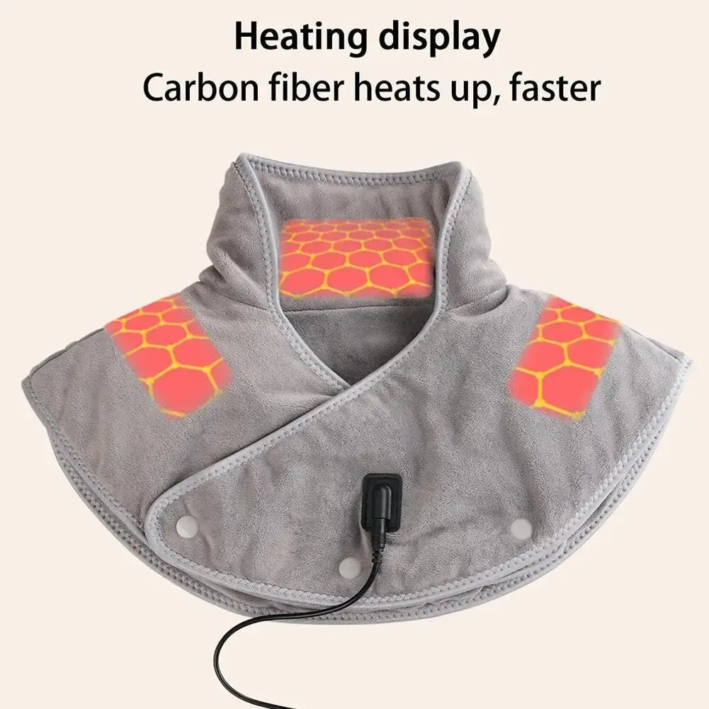 HEALTENCE Electric Heating Shoulder & Neck Pad – 3-Gear Thermal Vibration Massager