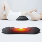 Okayso 3-in-1 Lumbar Support Pillow – Adjustable Height Back Massager & Heated Memory Foam Waist Pillow