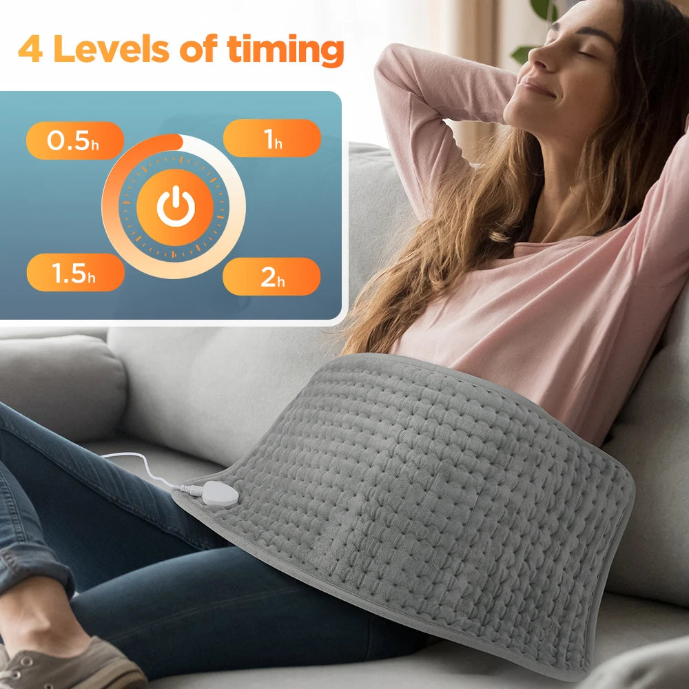 Electric Heating Pad Pet Heat Mat – Constant Timer Body Warming Thermal Mat for Abdomen & Hand