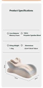 Wedge Memory Foam Pillow – Ergonomic Neck & Back Support
