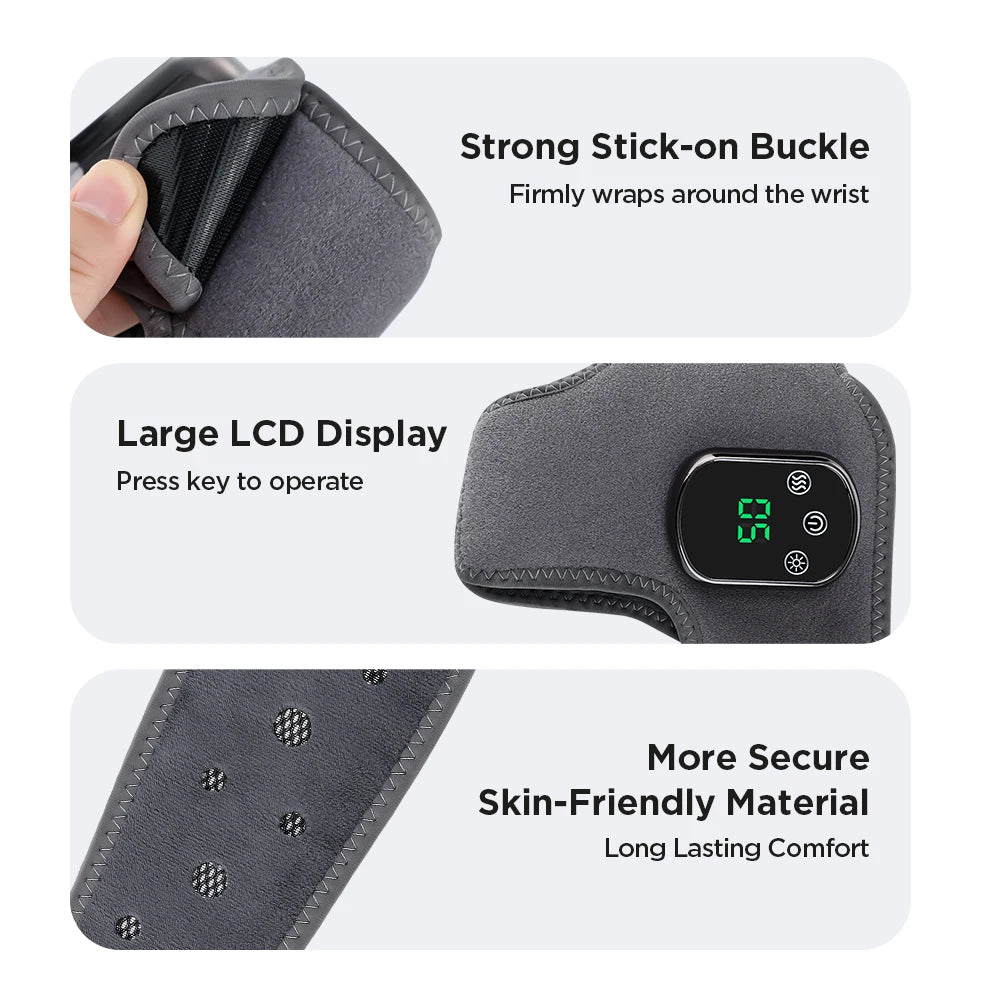 Electric Foot Heat Massager – Hot Compress Vibration Massager for Foot & Ankle Joint Relief