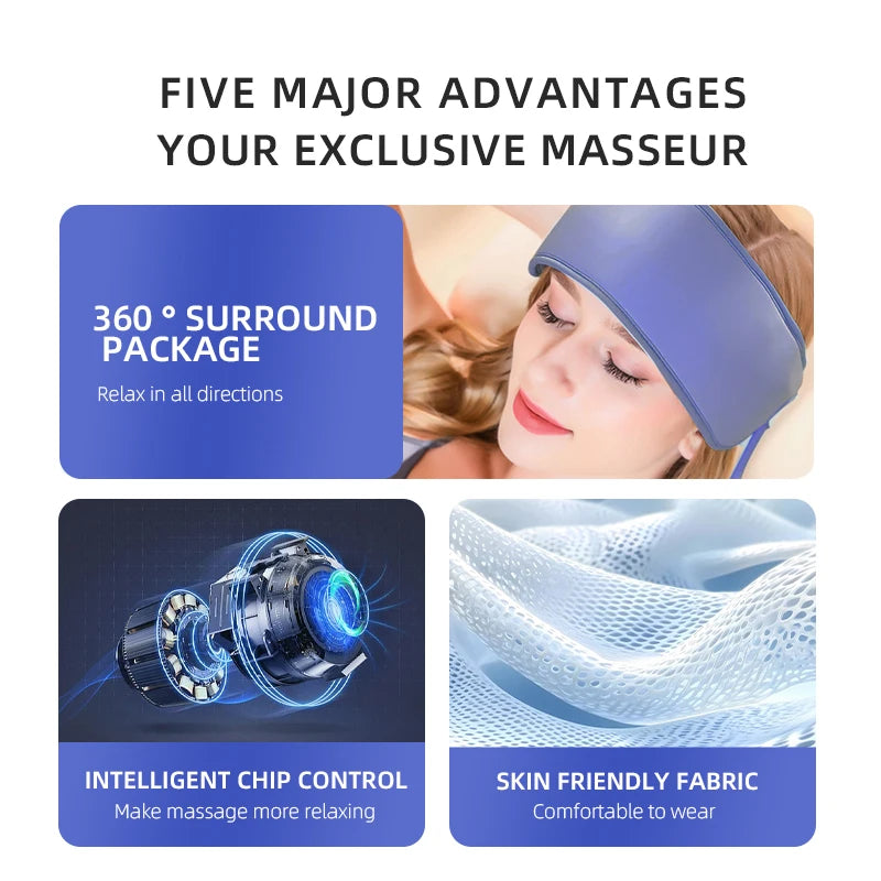Electric Sleep Aid Air Compression Head Massager