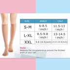 Compression Socks S-XXL Medical Prevent Varicose Veins Toeless Support Hose for Women Men 1 Pairs