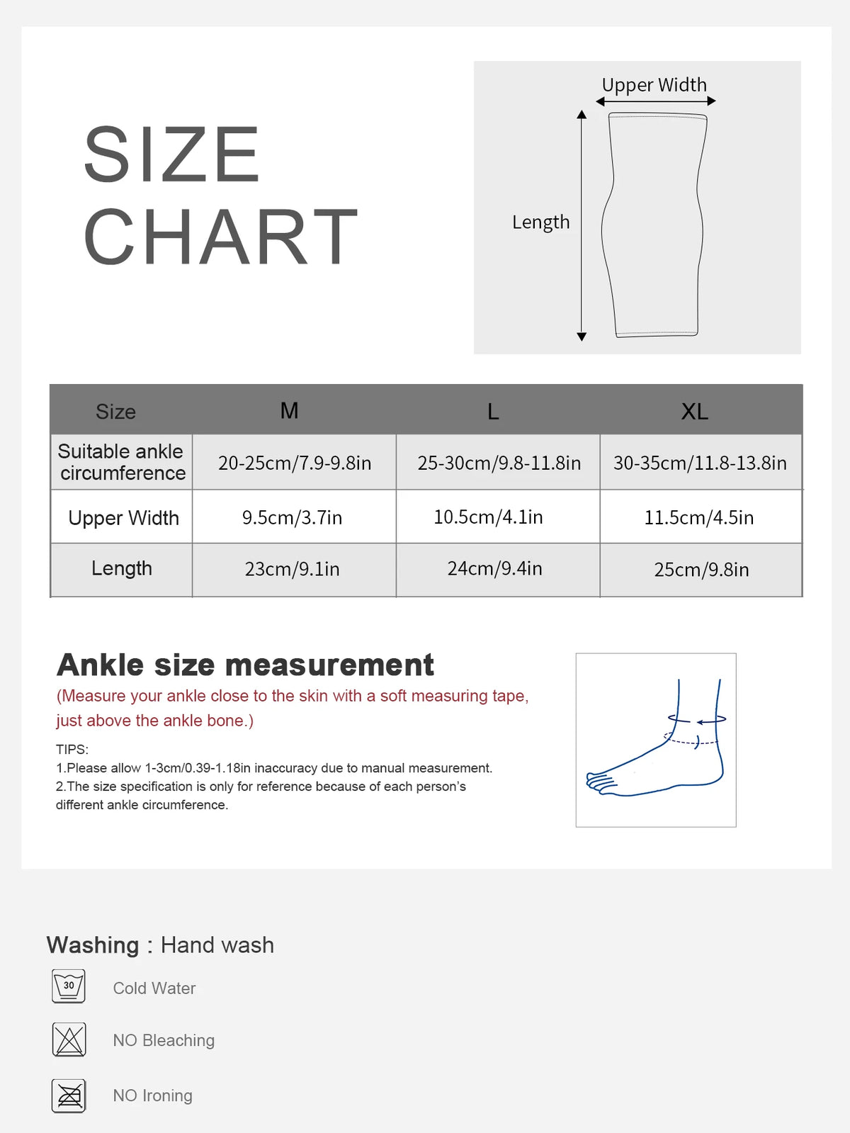 Elastic Adjustable Ankle Foot Support Brace – Men & Women Sports Safety Gym Ankle Guard