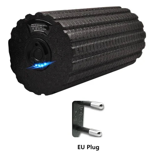Electric Vibrating Foam Roller – 4/5-Speed USB Rechargeable Deep Tissue Muscle Relaxation for Yoga & Gym