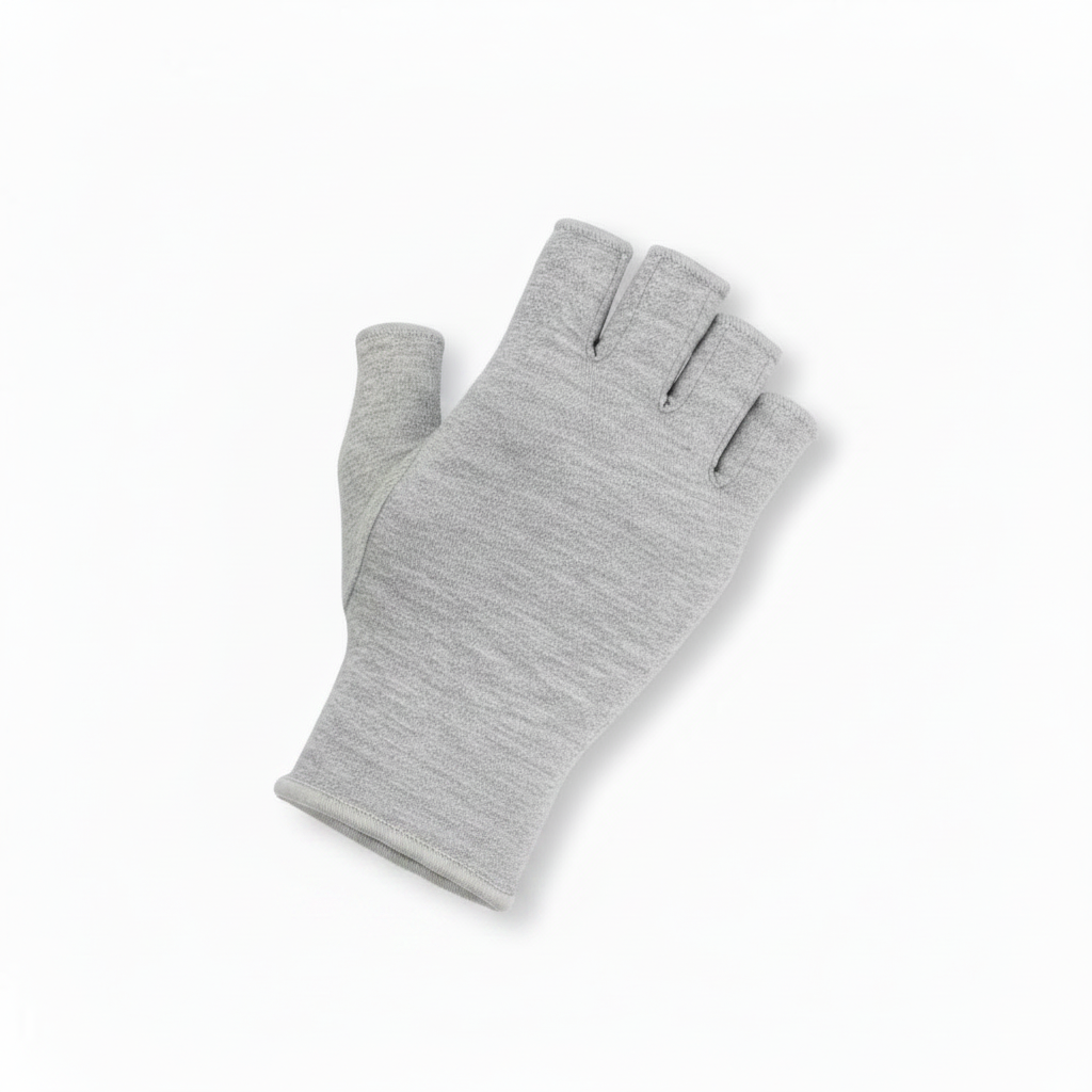 Bamboo Arthritis Compression Gloves – Fingerless Hand Support for Men & Women