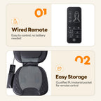 Electric Back Massager with Heat - Chair Pad