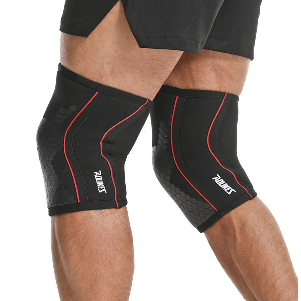 7mm Neoprene Compression Sleeves (Pair) – Knee & Elbow Support for Heavy Lifting