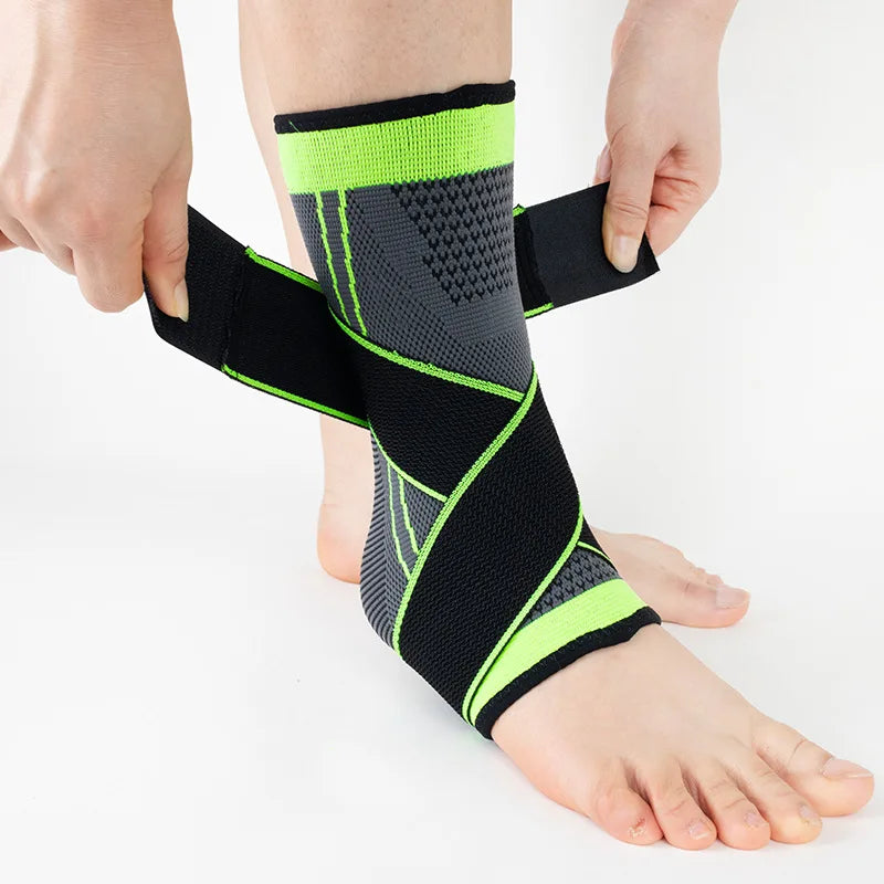 Adjustable Compression Ankle Support – Sports Basketball Ankle Wrap for Sprain Prevention in Men & Women