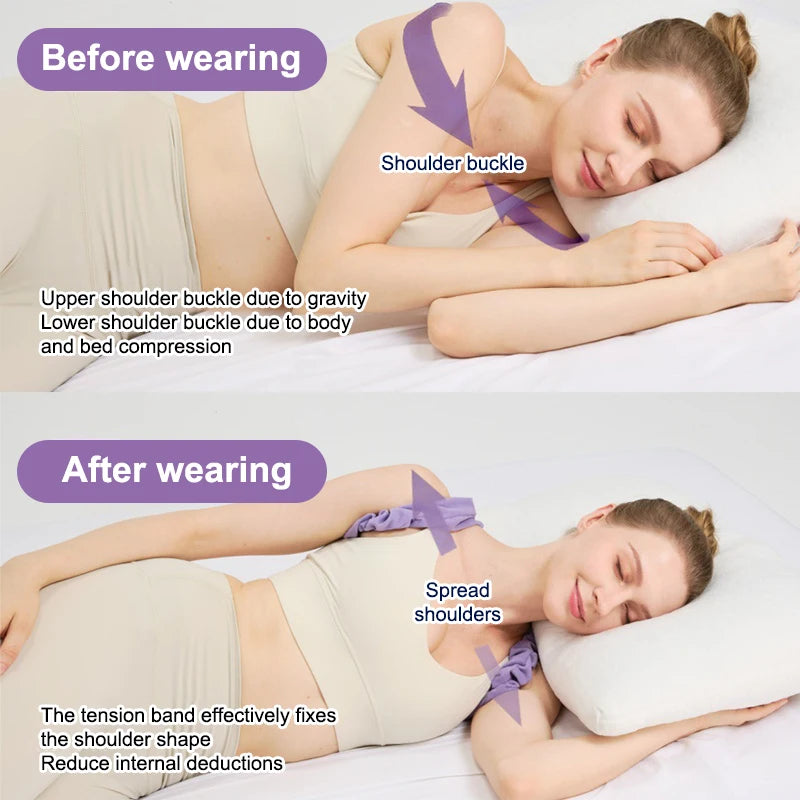 Clavicular & Scapula Fracture Fixation Strap – Back Correction Support Brace for Home & Office