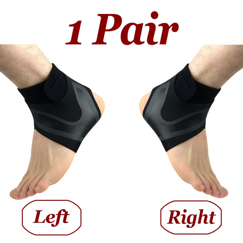 Adjustable Compression Ankle Support – Sports Brace for Running, Hiking & Basketball Protection