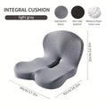 HEALTENCE Memory Foam Car Seat & Office Cushion – Waist & Lumbar Support