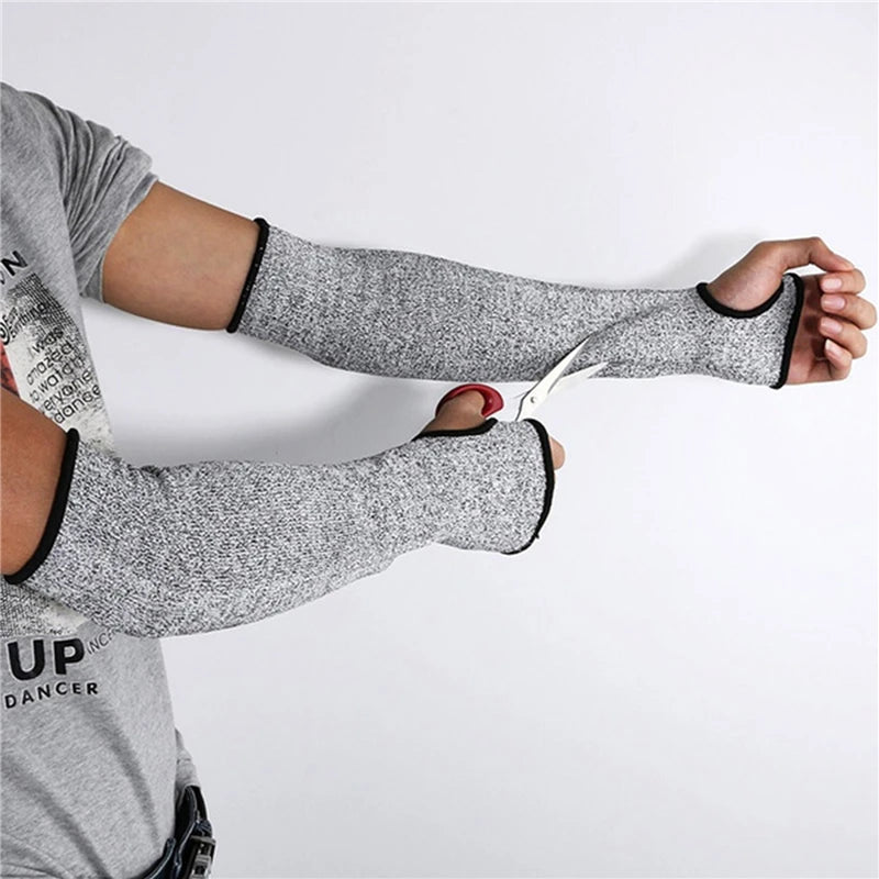 Level 5 HPPE Cut-Resistant Arm Sleeve – Anti-Puncture Work Protection Cover for Safety & Industrial Use
