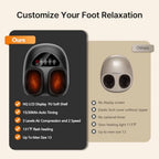 Electric Shiatsu Foot Massager with Heat – Deep Kneading & Air Compression for Foot Wellness (Fits Size 13)