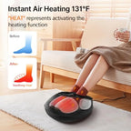 Electric Shiatsu Foot Massager with Heat – Deep Kneading & Air Compression for Foot Wellness (Fits Size 13)