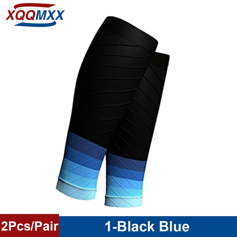 1Pair Sport Compression Calf Sleeves for Men & Women (20-30mmhg) - Footless Compression Socks for Shin Splints Running Cycling