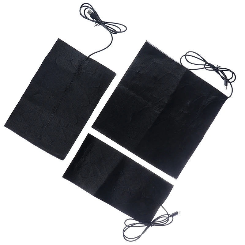 USB Carbon Fiber Heating Pad – Fast-Heating Infrared Body Warmer Electric Winter Heat Mat in 7 Sizes