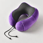 HEALTENCE Memory Foam Neck Pillow – U-Shaped Travel Support