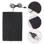 5V USB Carbon Fiber Heating Pad – Fast-Heating Hand Warmer for Mouse Pad, Shoes & Gloves